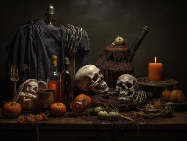 Photo halloween concept background