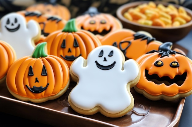 halloween cookie tray