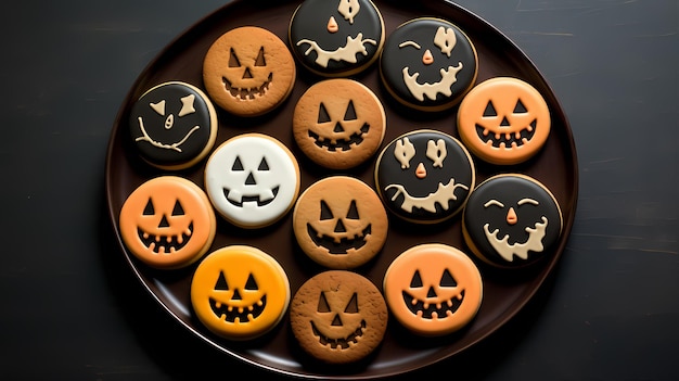 Photo halloween cookies and treats