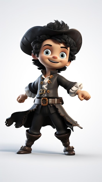 Halloween Costume for Boy 3D cartoon Pirate