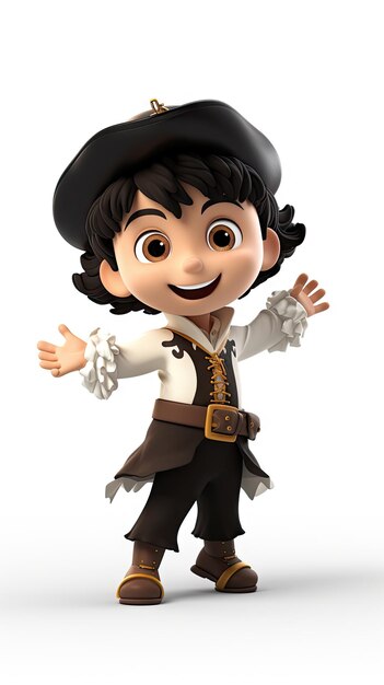 Halloween Costume for Boy 3D cartoon Pirate