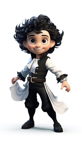 Halloween Costume for Boy 3D cartoon Pirate