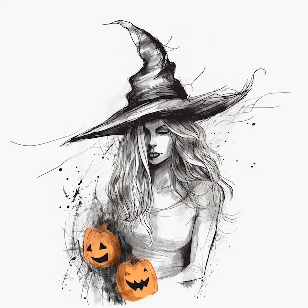 Foto lo sketch inquietante di halloween