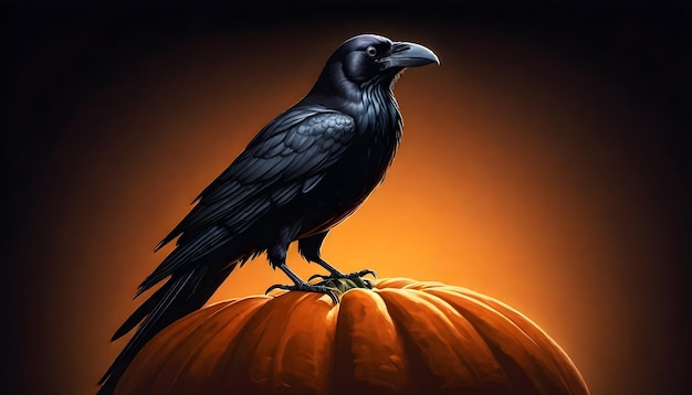 Photo halloween crow