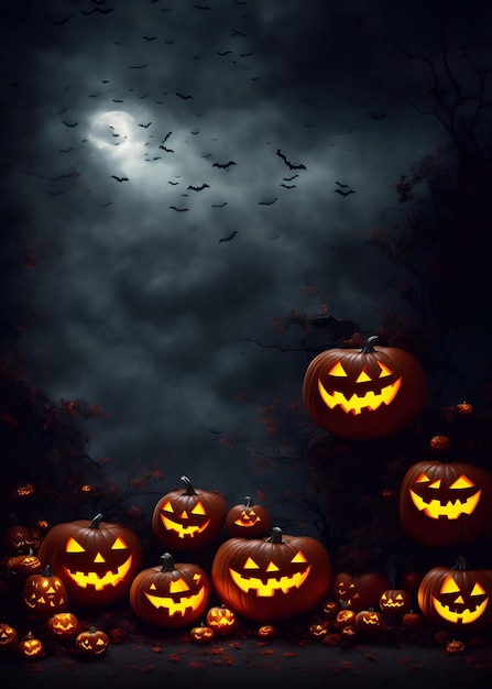 Halloween dag achtergrond kopie ruimte voor webontwerp groeten kaart poster reclame werk illustratie