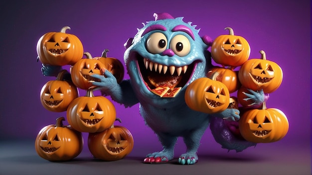 Halloween-dagviering voor kinderen met een uniek karakter en Halloween-traktaties waar kinderen van kunnen genieten