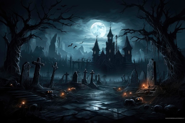 Halloween dark background