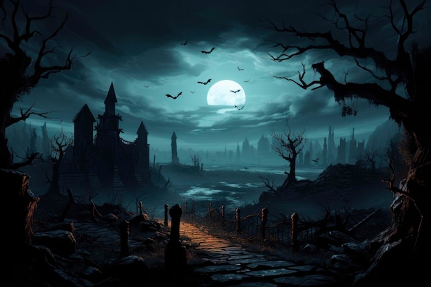Halloween dark background