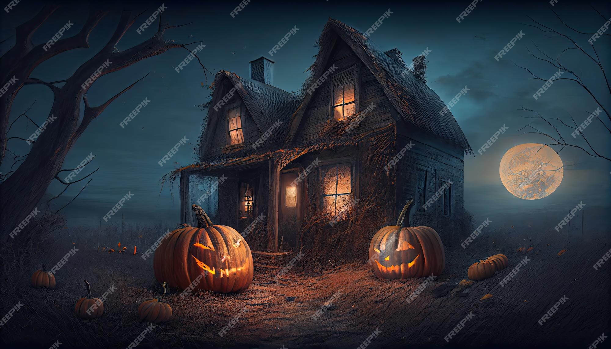 October Wallpaper 4K, Halloween background