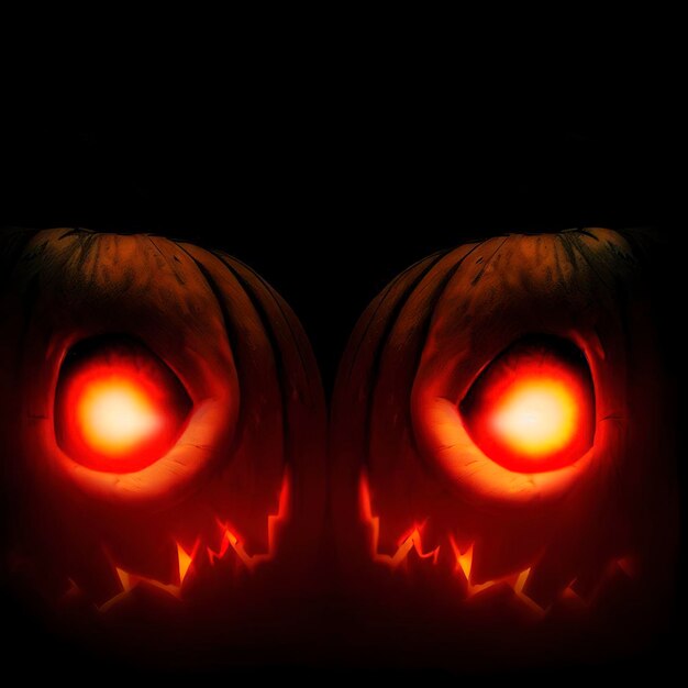 Photo halloween day eyes of jack o039 lanterns trick or treating samhain all hallows039 eve all saints039