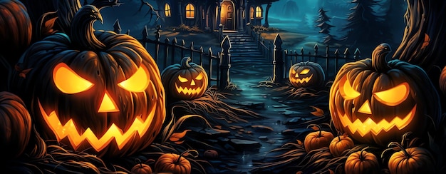 Foto decorazione di halloween generata da ai