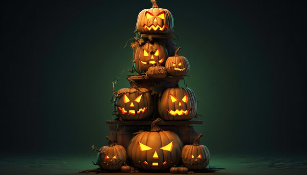 Halloween decoratie clipart op geïsoleerde witte achtergrond