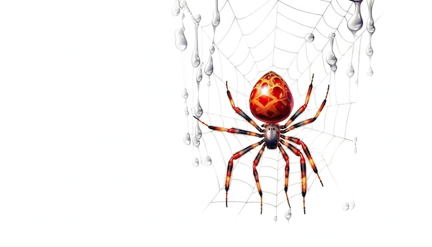 Photo halloween decoration clipart on isolated white background