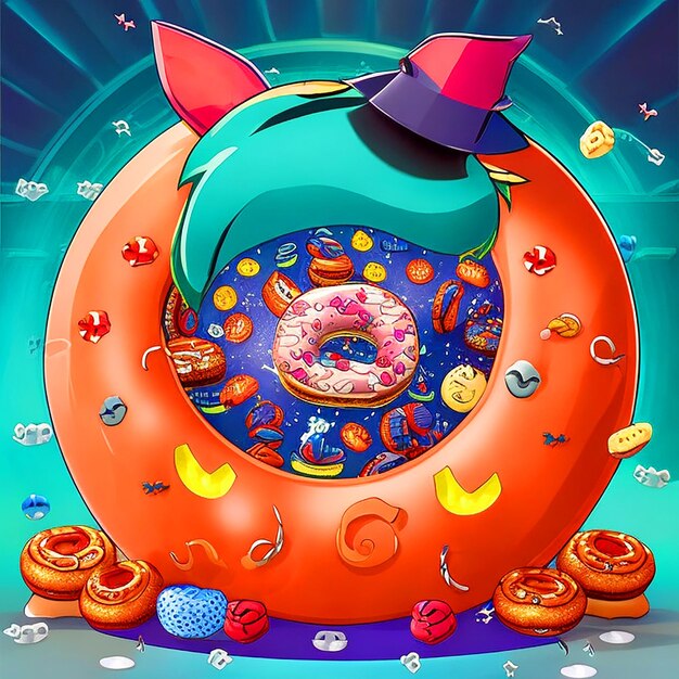 Halloween decoration cute candy centered image happy and bright image