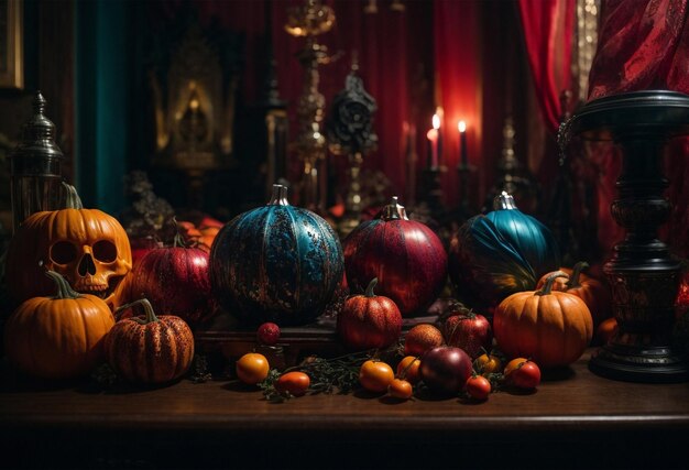 Foto illustrazione di decorazione di halloween sfondi