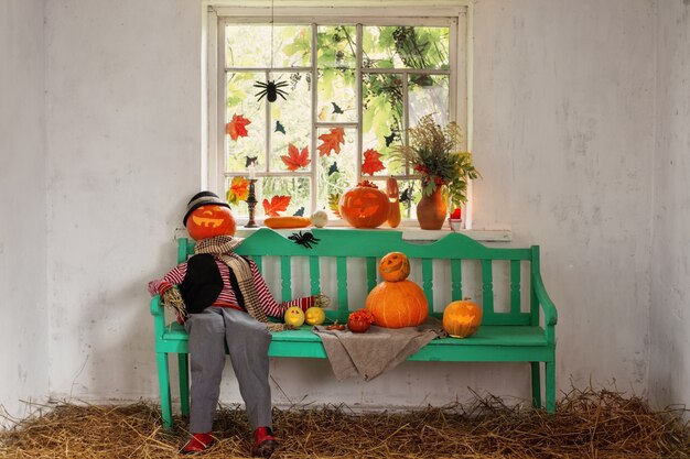 Foto decorazione di halloween al coperto