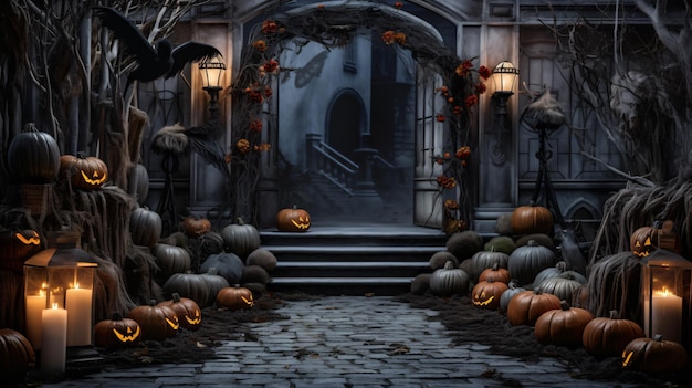 Halloween decoration outdoors