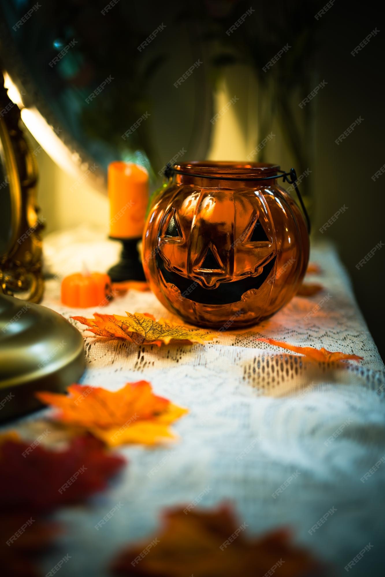 Premium Photo | Halloween decorations background halloween scary ...