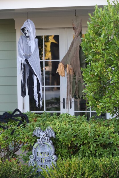 Halloween decorations in California