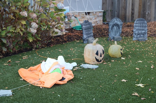 Foto decorazioni di halloween per le strade