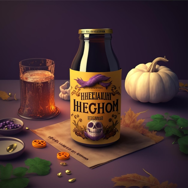 halloween drank elementen achtergrond