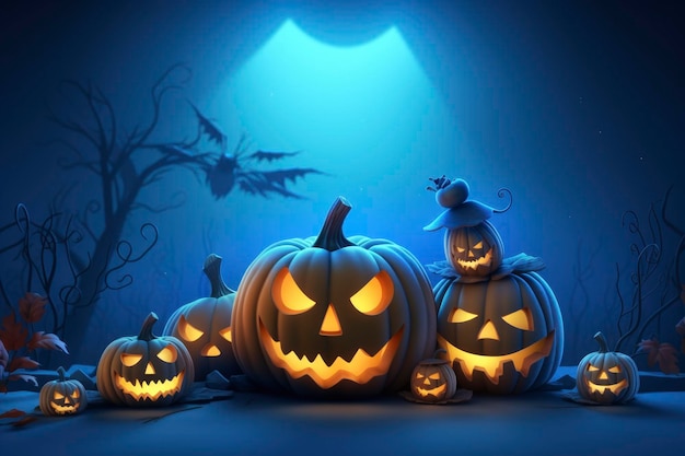 Halloween elements background wallpaper website