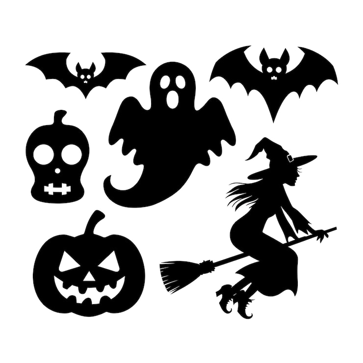 Photo halloween elements collection