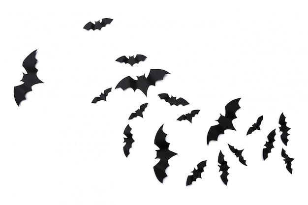 Halloween en decoratiedocument knuppels vliegen