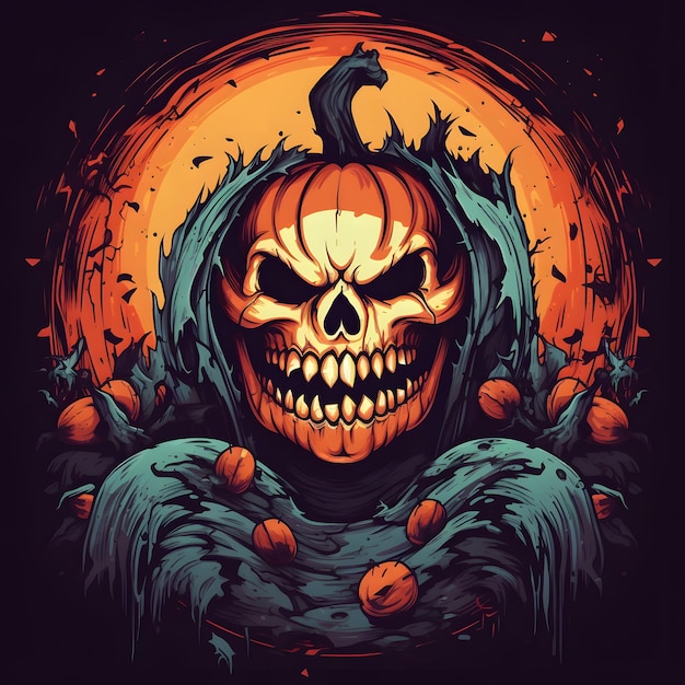 Halloween Evil pumpkins Halloween background Happy Halloween Pumpkin Evil Face