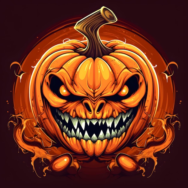 Halloween Evil pumpkins Halloween background Happy Halloween Pumpkin Evil Face