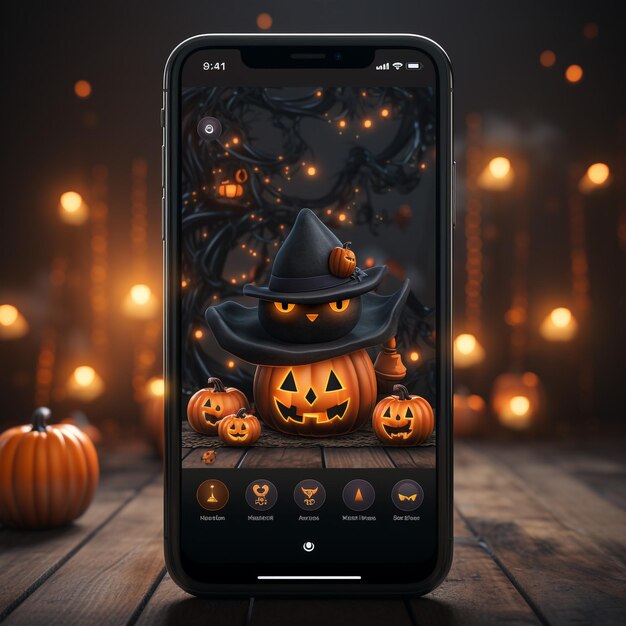 Photo halloween filter for an instagram social network application