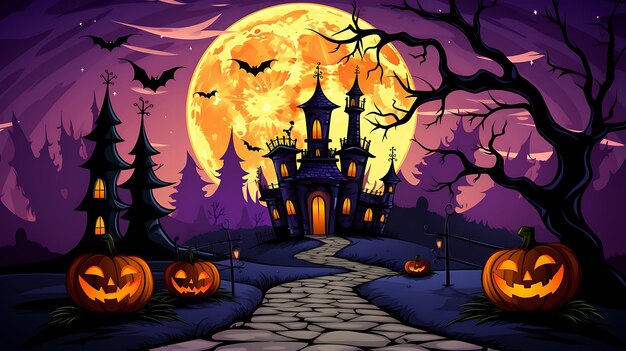 HALLOWEEN flatten colors in Psychboarding Style