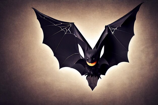 Halloween flying bat