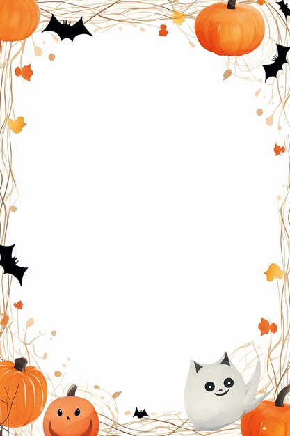 Foto halloween frame mockup