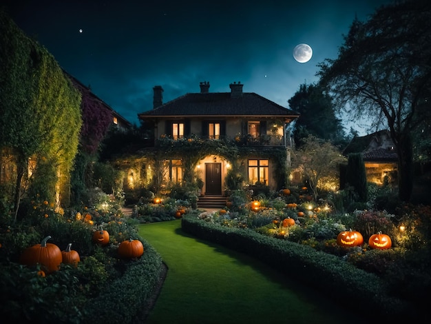 Halloween garden