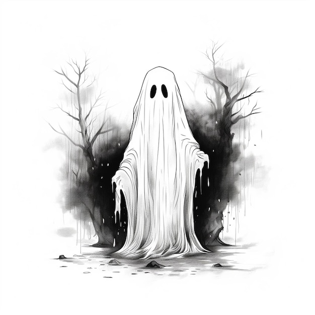 Premium AI Image | Halloween Ghost Background