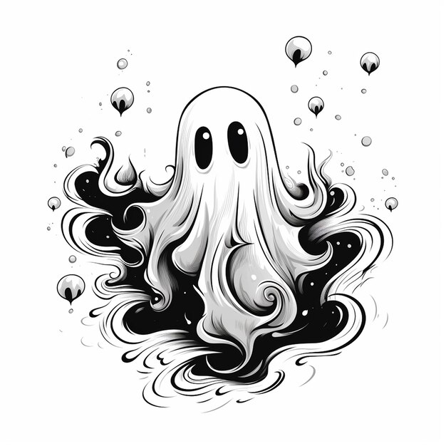 Premium AI Image | Halloween Ghost Background