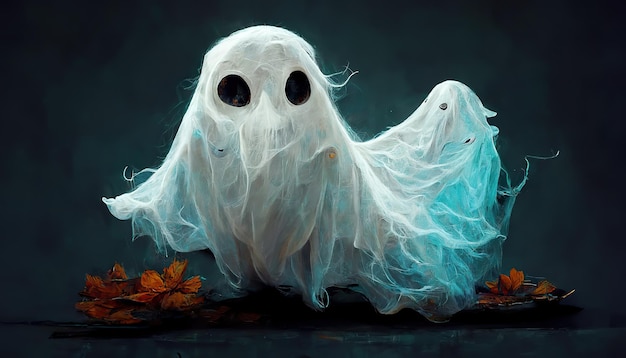Иллюстрация концепт-арта призрака хэллоуина