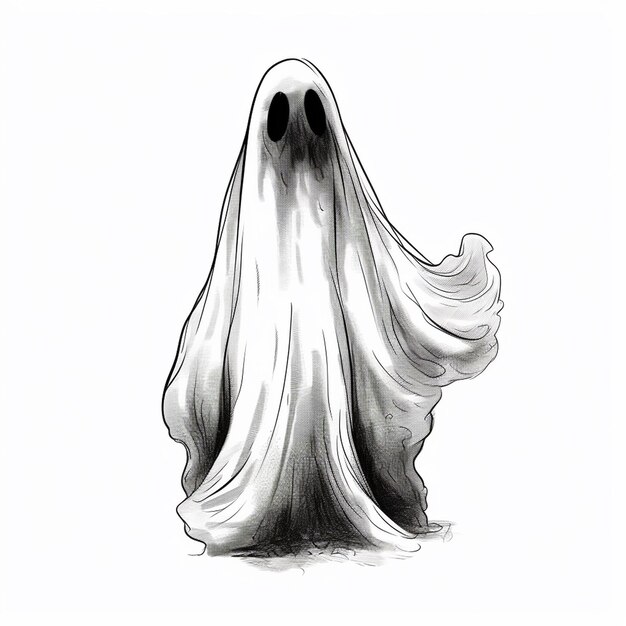 Halloween Ghost Drawing for Creative Entrepreneur