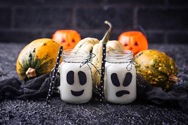 Foto bevande tipo fantasma di halloween per la festa