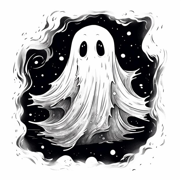 Photo halloween ghost poster