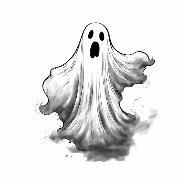 Photo halloween ghost vector for a poster