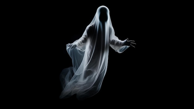 halloween ghost with white background