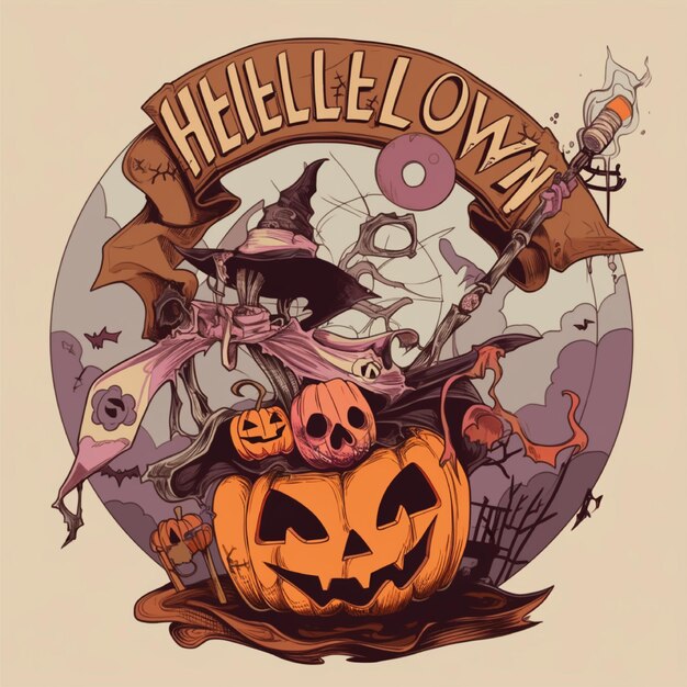 halloween graphic tshirt artwork illustration