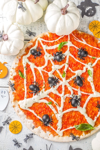 Halloween grappige pizza