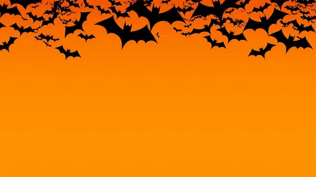 Halloween greetings card copy space halloween element isolated orange background