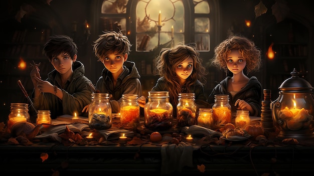 Halloween hocus pocus illustration