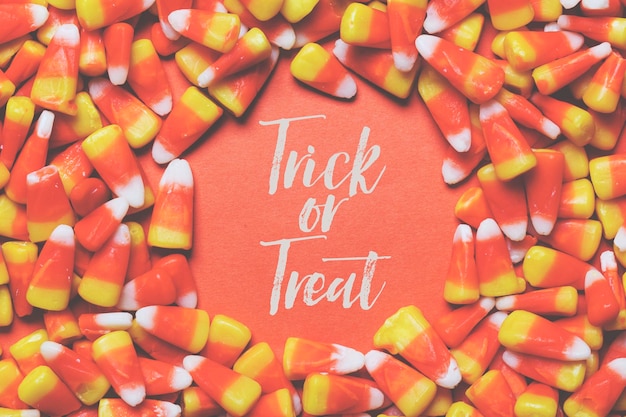 Halloween holiday background with message