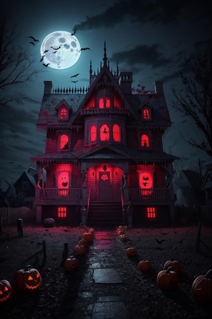 Halloween House At The Dead Of Night