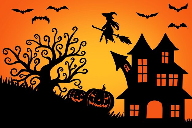 Halloween house vector